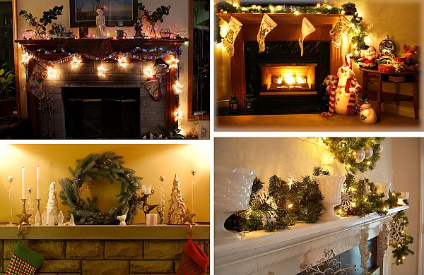 Christmas Fireplace Mantel Decoration Ideas8