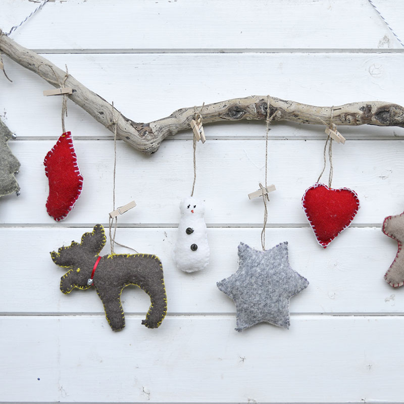 Christmas Ornaments upcycled