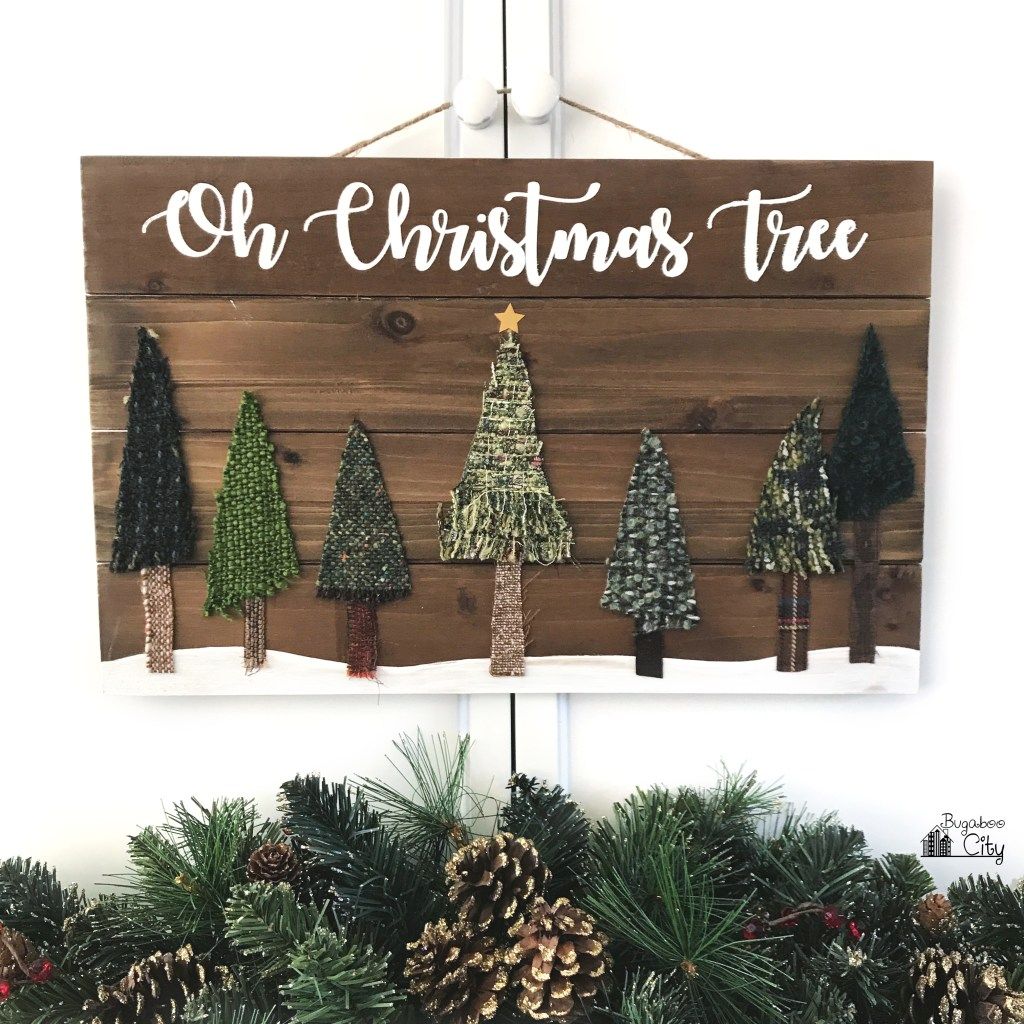 Christmas tree sign DIY
