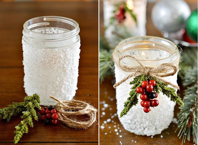 Christmassy Mason jar crafts