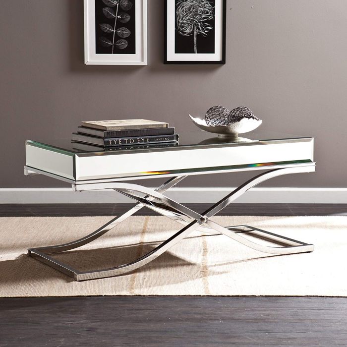 Chrome Frame Finish - Contemporary Glam Style