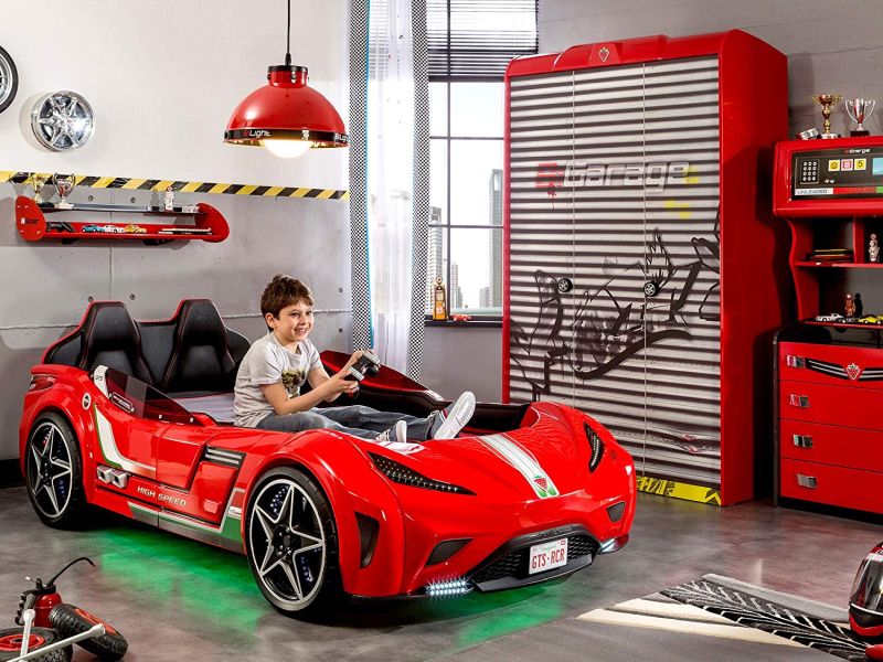 Cilek GTS Twin Size Kids Race Car Bed Frame