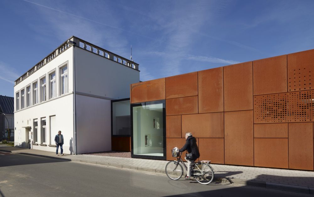 City Library Bruges with corten facade by Studio Farris Architects Design