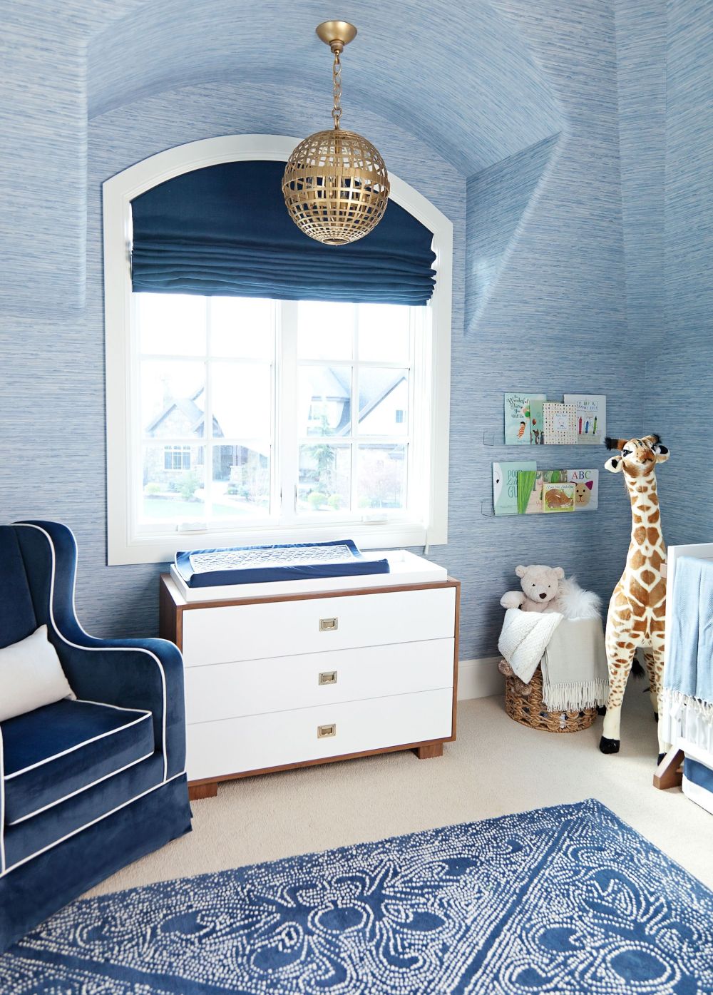 Classic blue kids bedroom