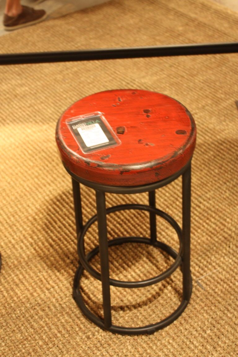 Classic home red barstool