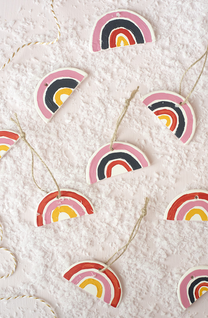 Clauy rainbow ornament