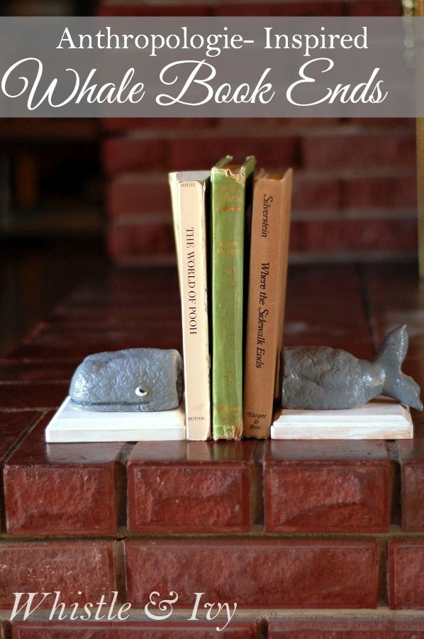 Clay wale bookends