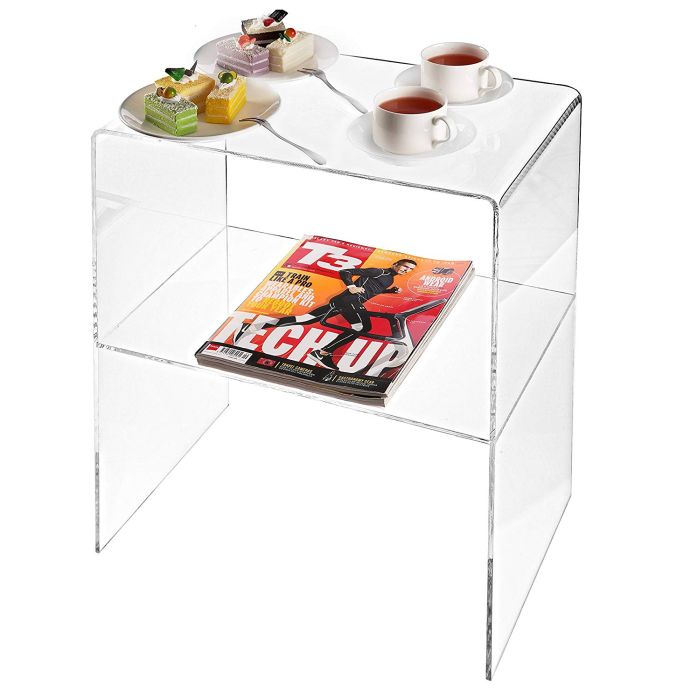 Clear Acrylic Decorative End Table
