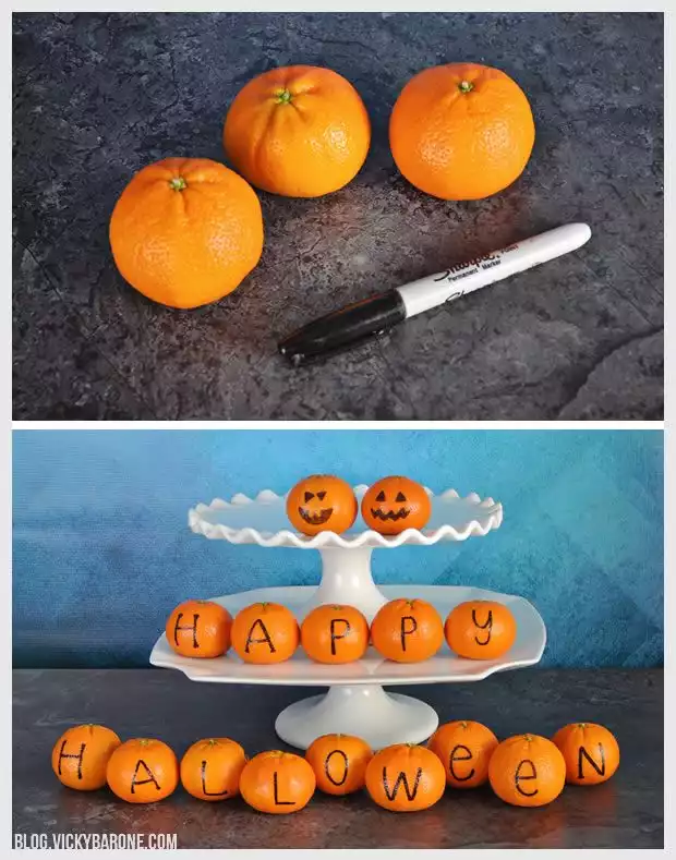 Clementine jack o lanterns