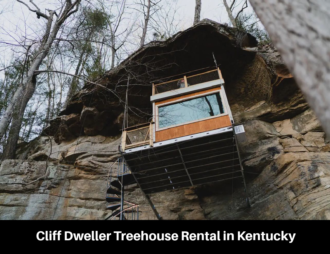 Cliff Dweller Treehouse Rental in Kentucky
