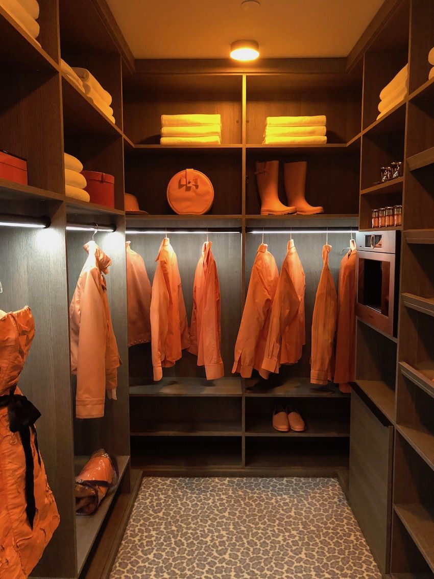 The cabinetry is by California Closets.