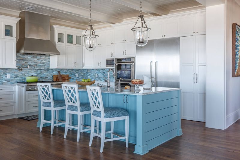 A large island or bar also adds more counter space to the kitchen