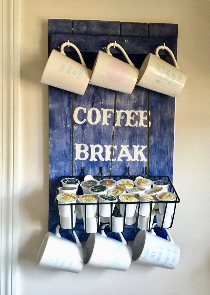 Coffee break pallet storage