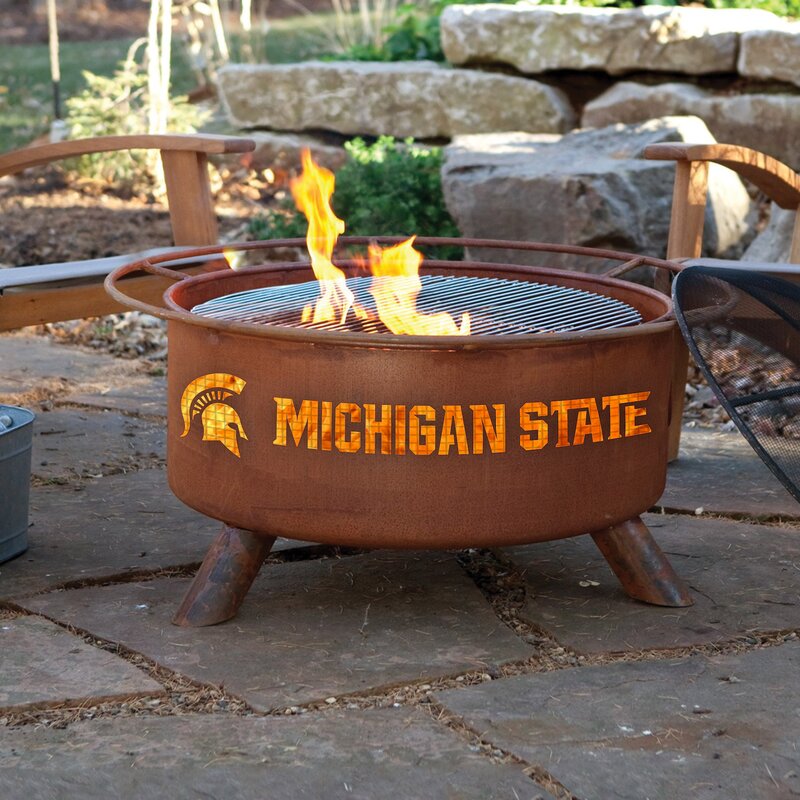 Collegiate Series Steel Outdoor Fire Pit