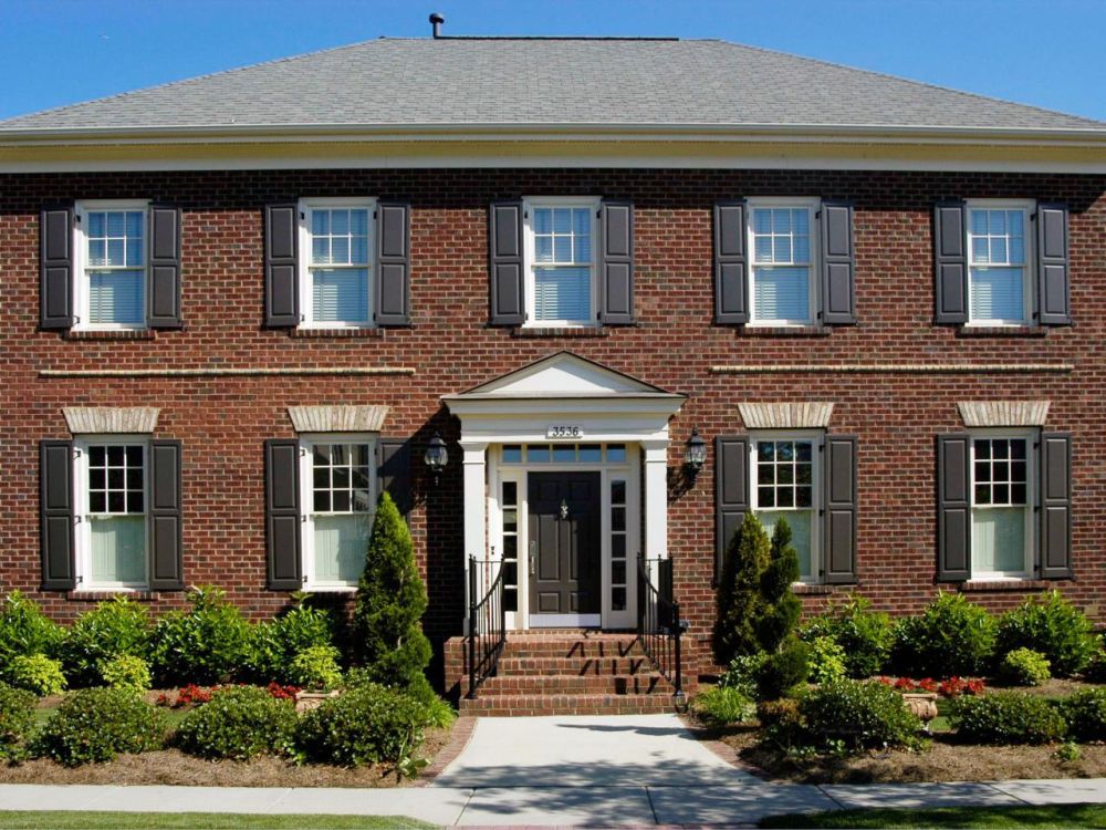 Exterior of colonial style house