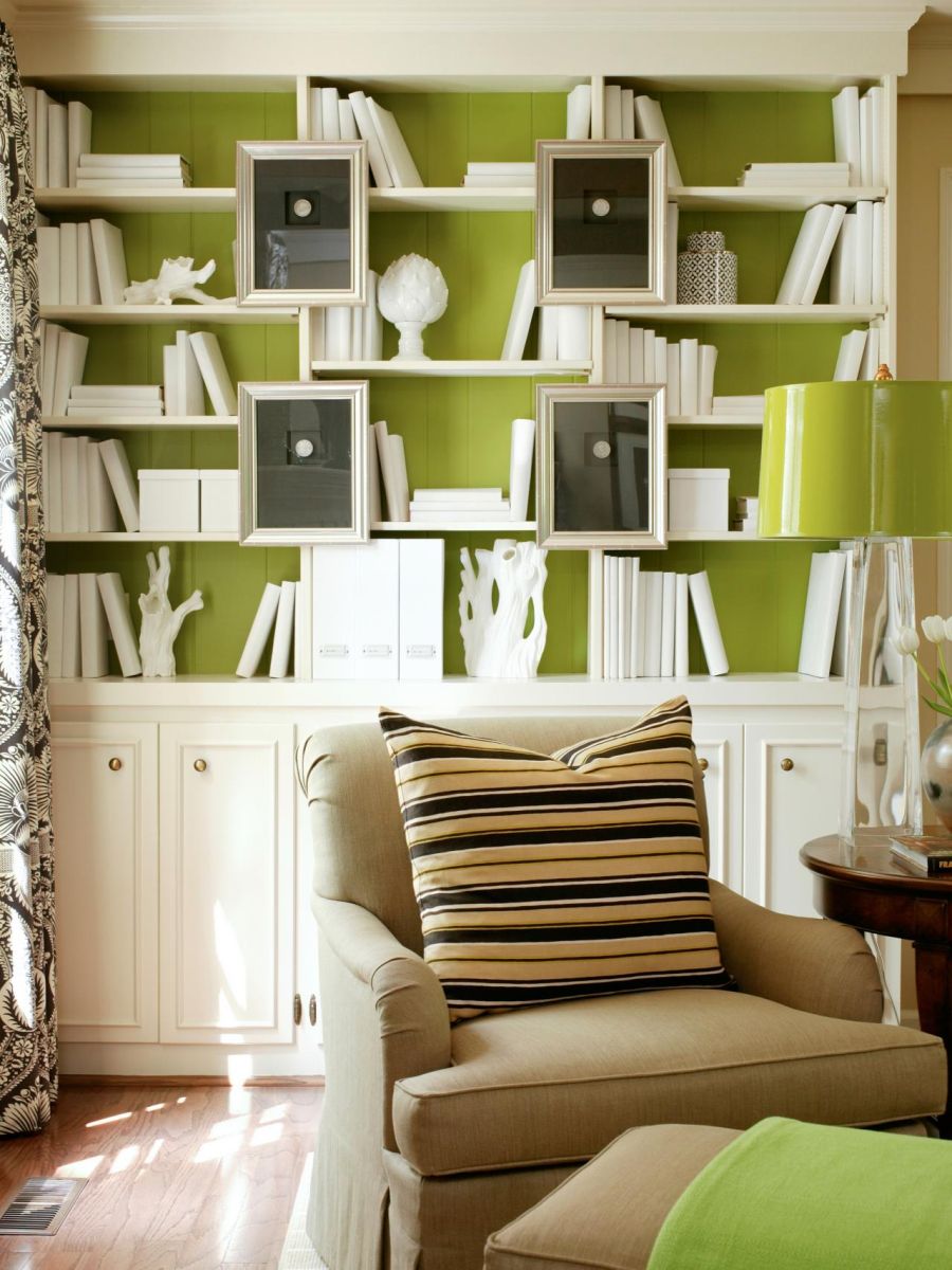 Color Lime Green Office Bookcase