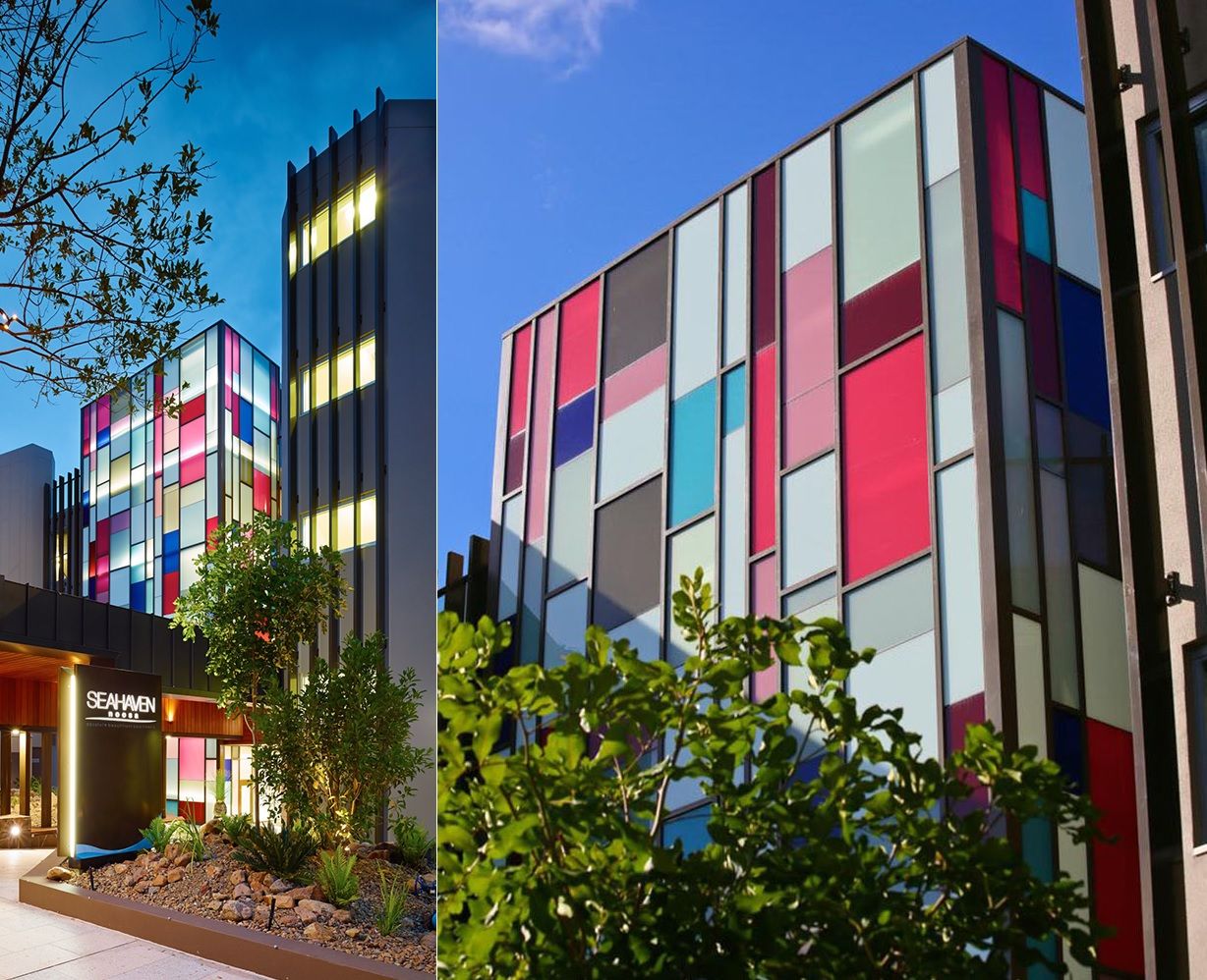 Colored Glass Resort in Austrailia