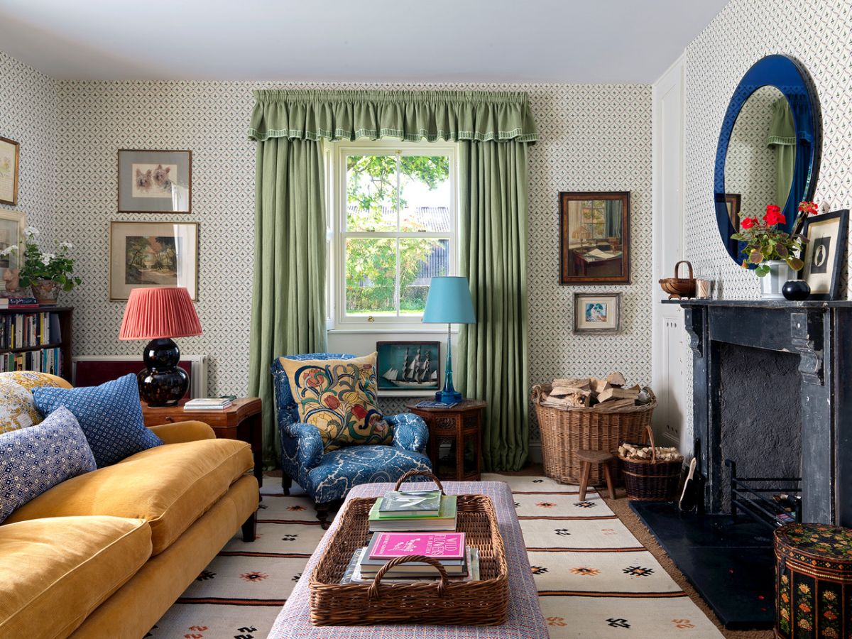 Colorful Cottagecore Living Room