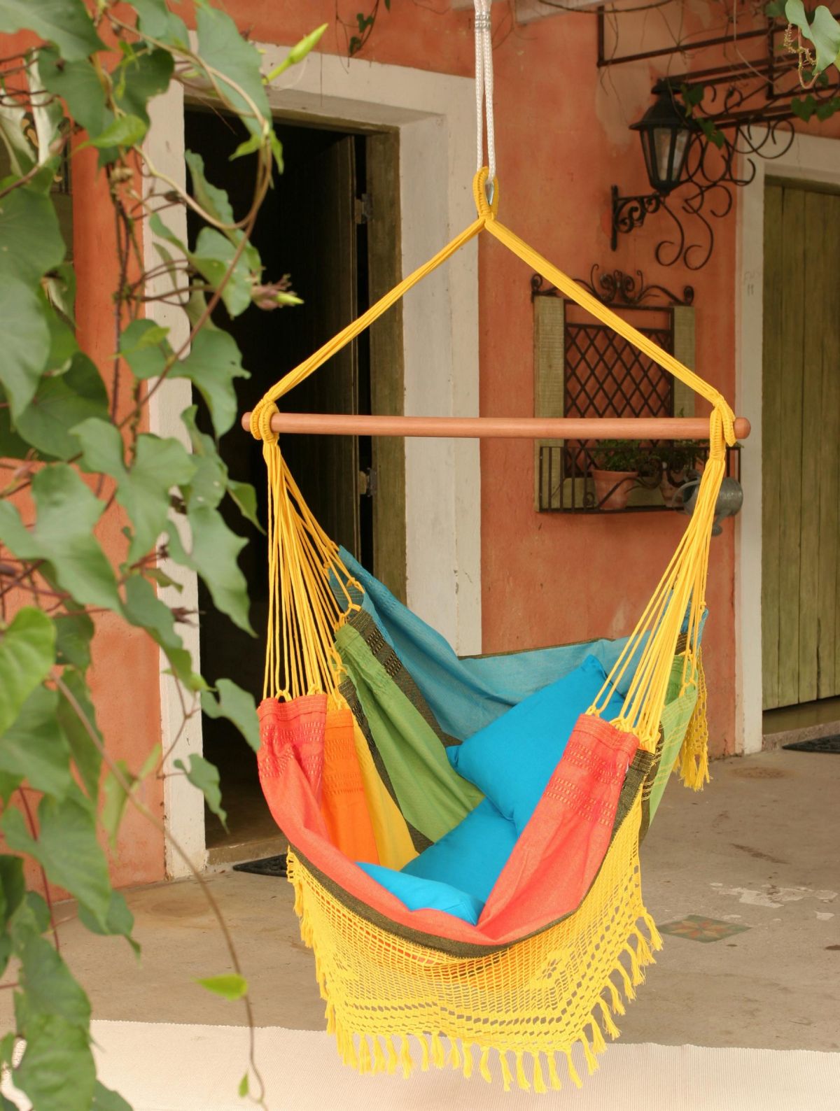 Colorful Cotton Fabric Hammock Hanging