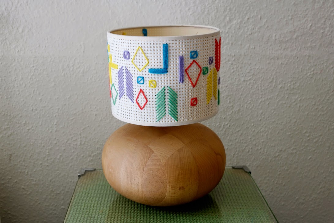 Colorful DIY Lampshade Update