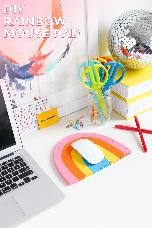 Colorful diy mouse pad