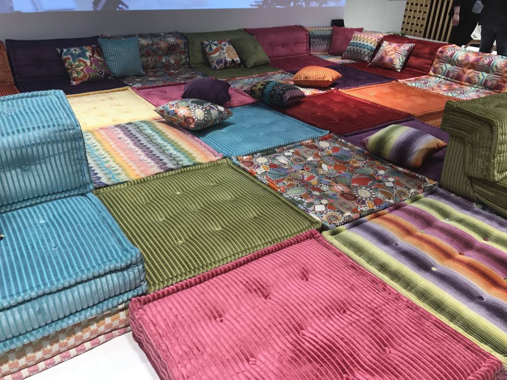 Colorful modular sofa from roche bobois