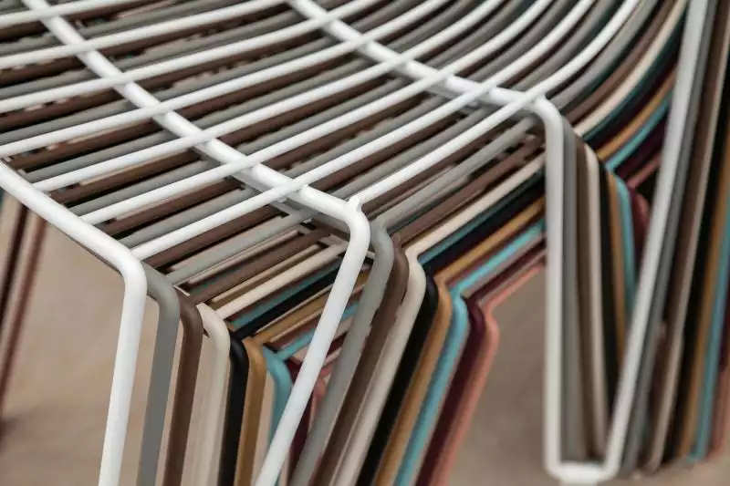 colorful-wire-stacked-chairs-for-small-spaces