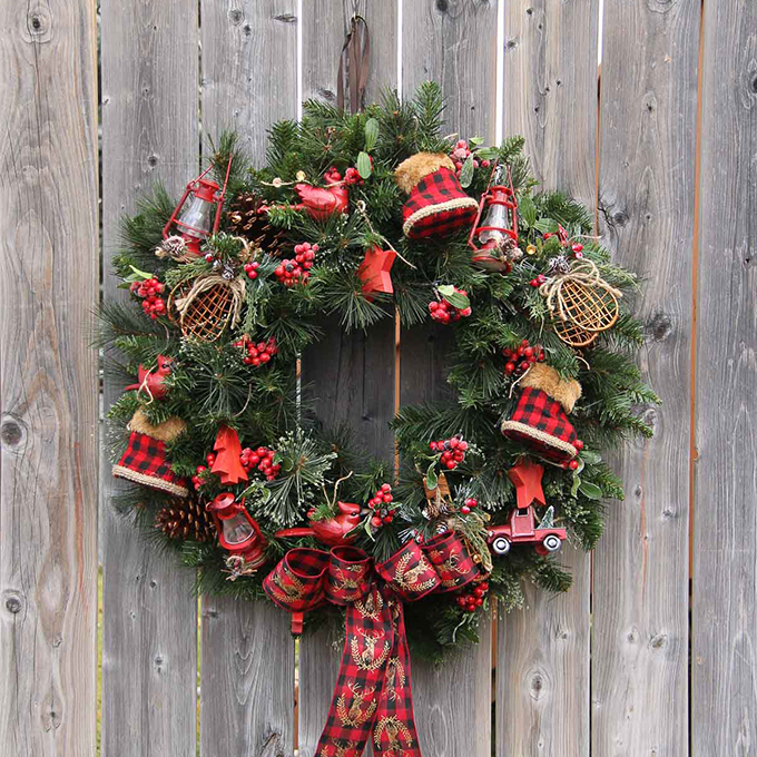 Comfort Joy Christmas Wreath