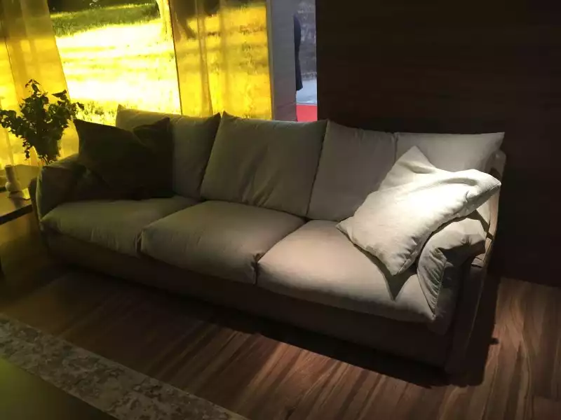 Comfortable grey sofa design