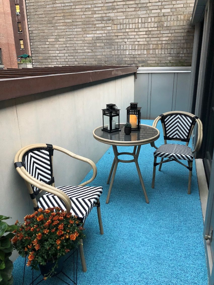 The balcony off the spa is a private retreat good for additional relaxation.