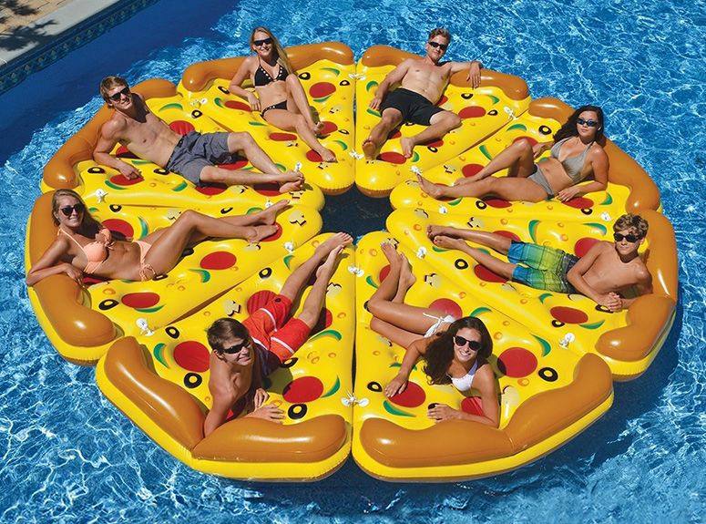 Complete Pizza Pool Float Set