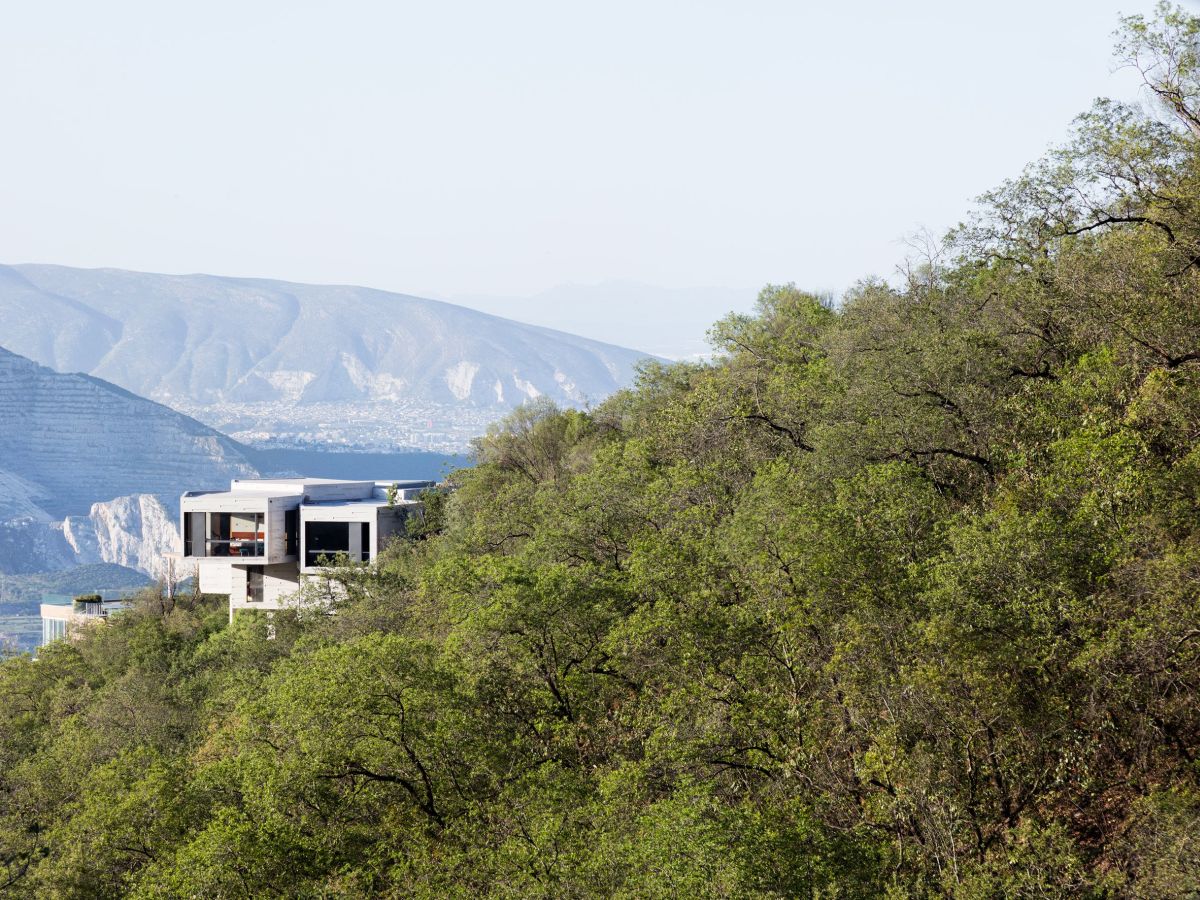 Concrete Mexican architect Tatiana Bilbao House into the forest