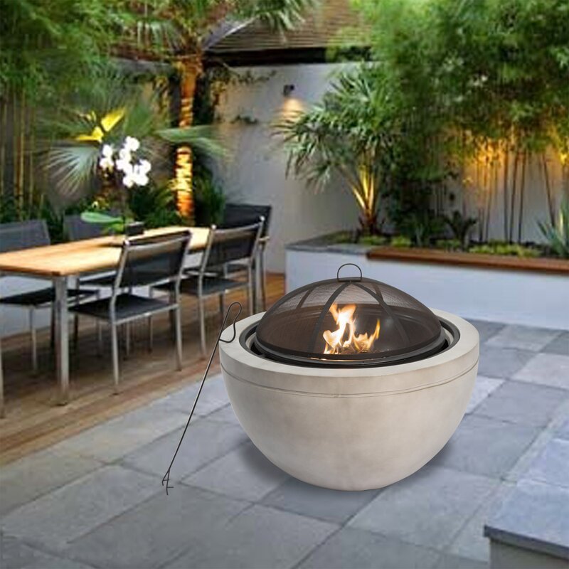 Concrete Wood Burning Outdoor Fire Pit