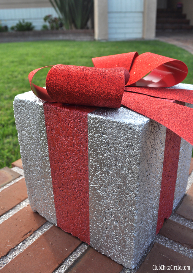 Concrete block craft with frogtape