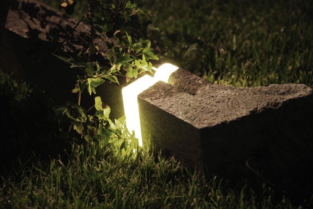 Concrete resin and led floor lamp