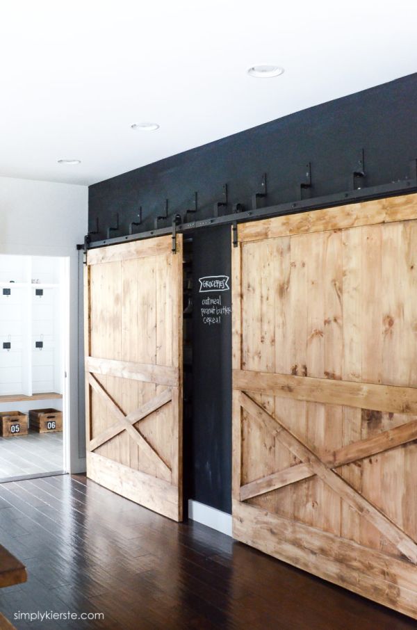 Consider double sliding barn doors