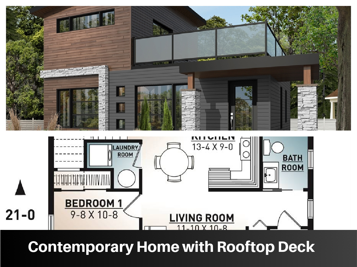 Contemporary Home with Rooftop Deck