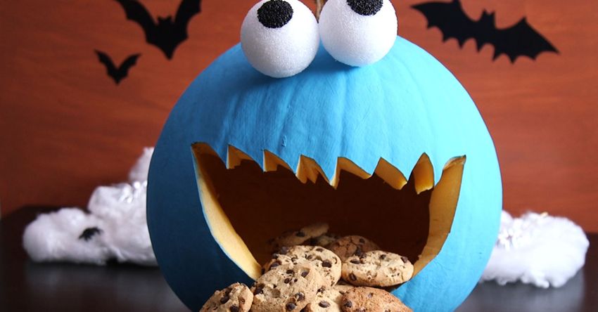 Cookie Monster Pumpkin