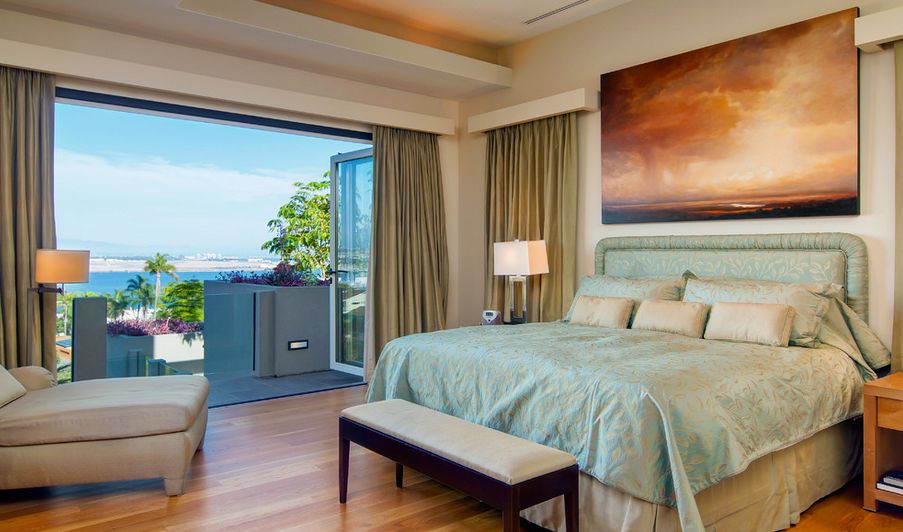 Cool bedroom view