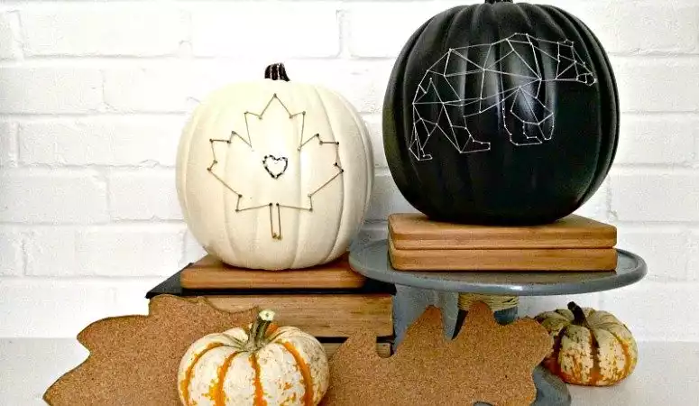 Cool string art pumpkin