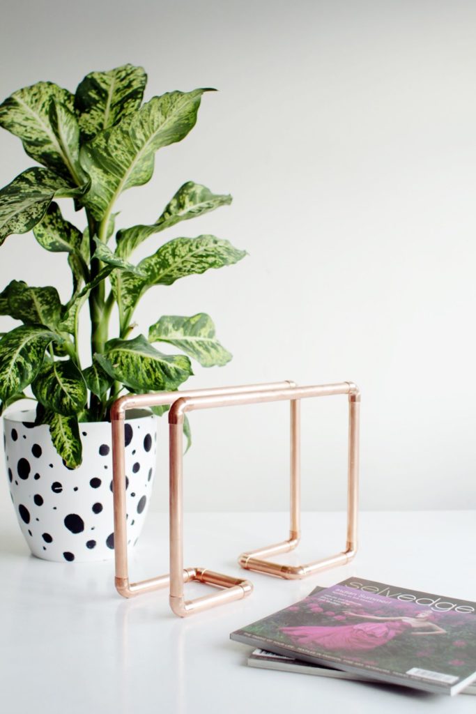 Copper Pipe Magazine Rack