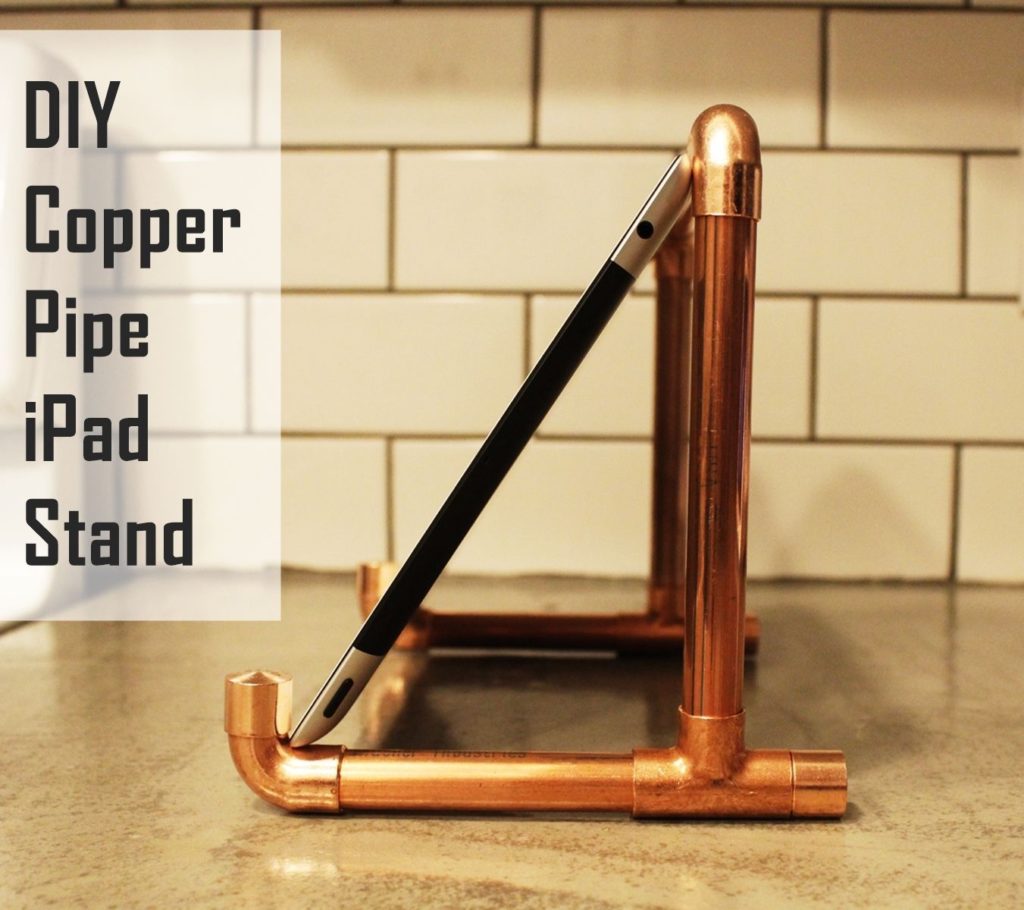 Copper Pipe iPad Stand