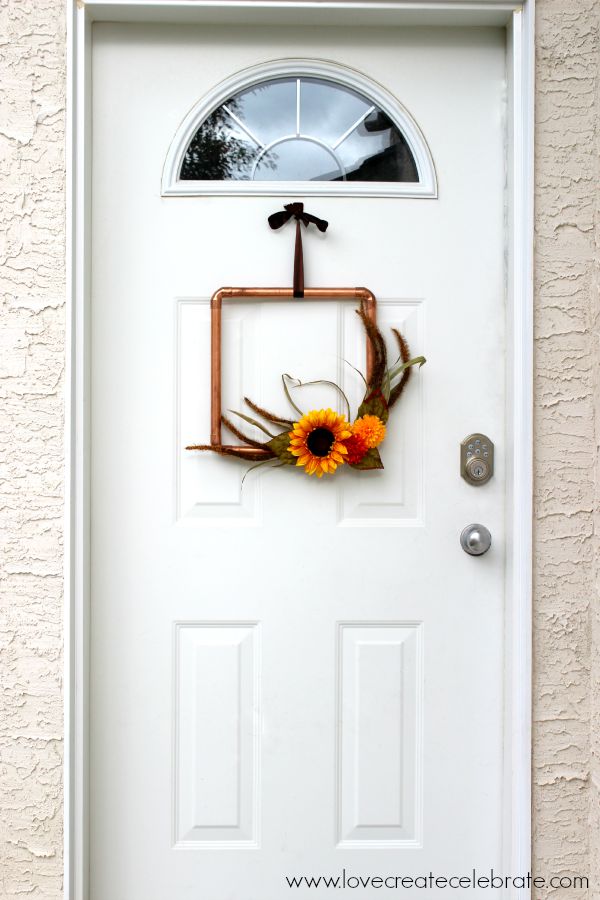 Copper Tubes Wreath DIY