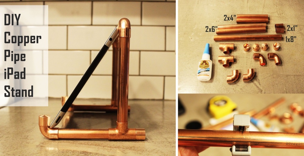 Copper iPad Stand