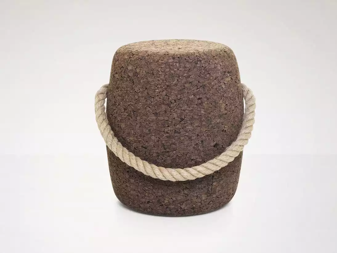 Cork stool with rope