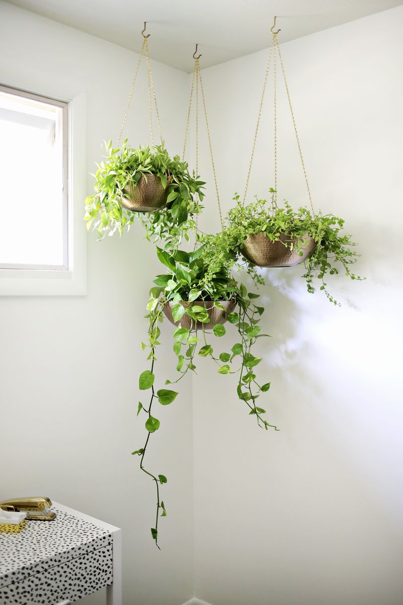 Corner hanging planter