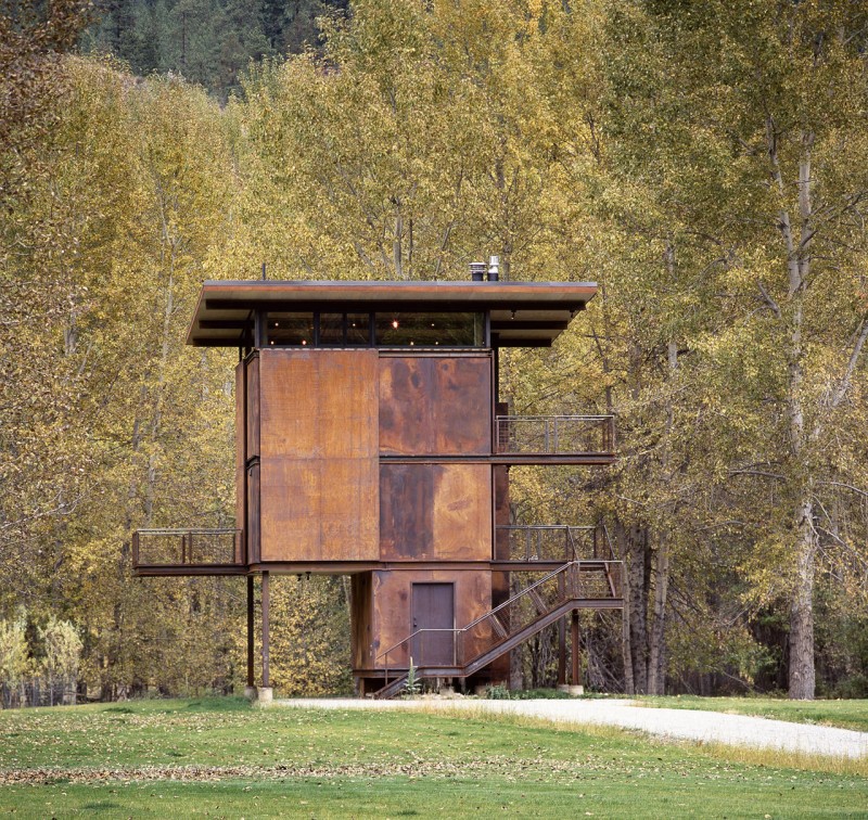 Corten Delta Shelter by Olson Kundig Architects