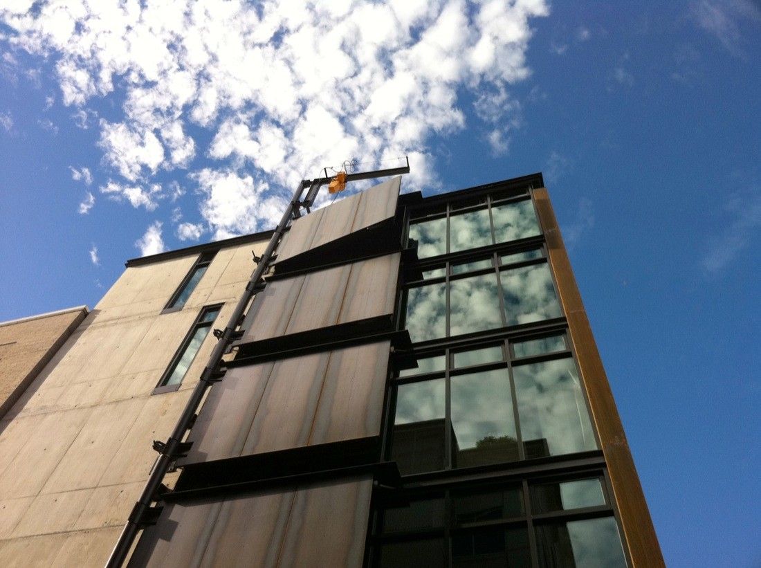 Corten facade Art Stable building by Olson Kundig Architects