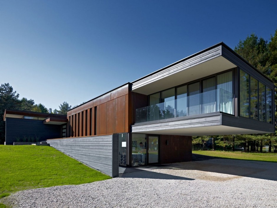 Corten facade on Private Residence