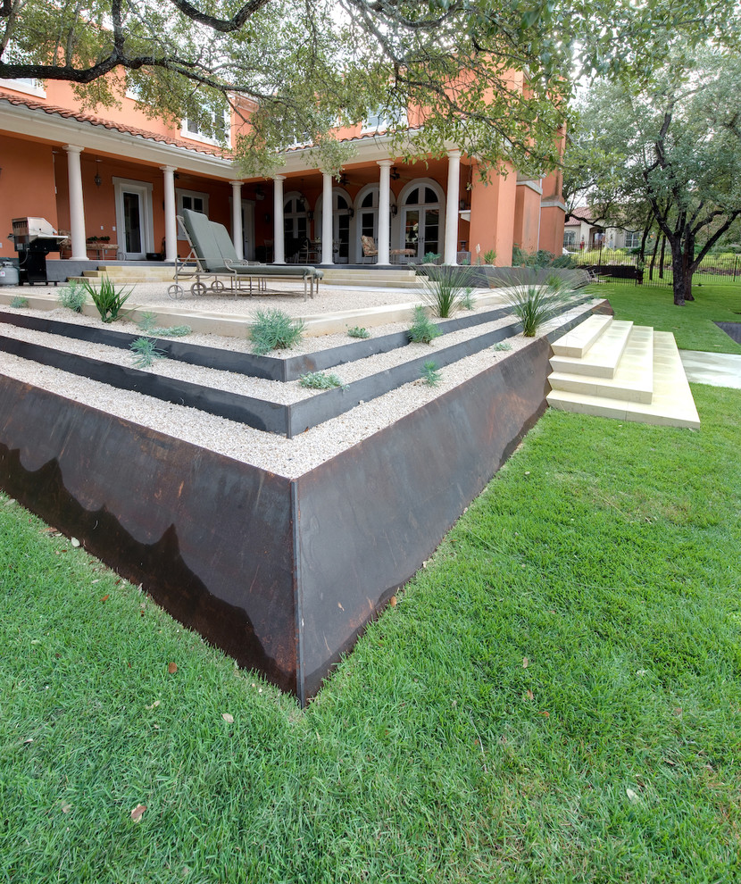 Corten retaining wall